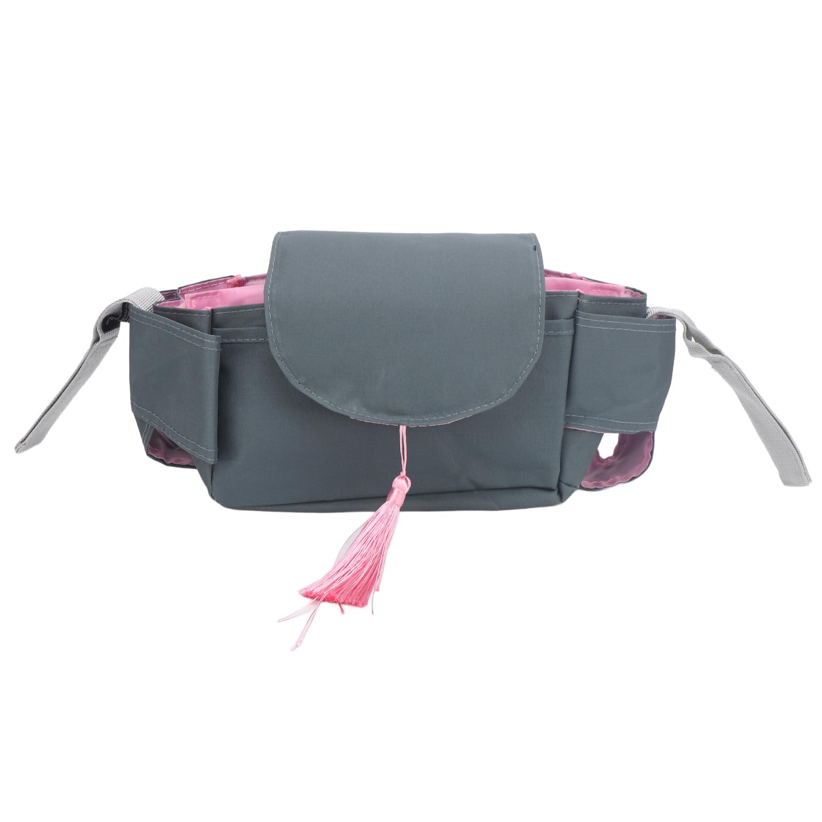 ETAINGYEUN Infant Stroller Bag Large Capacity Water Prevent Polyester Fiber Pink Fringe Stroller Accessories Pack Diapers Milk Bottles