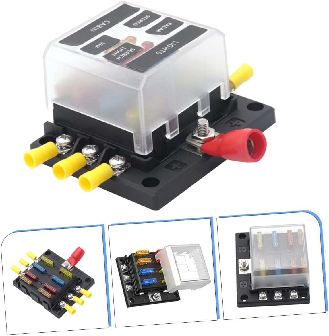 Way Fuse Box Automotive Rv Replacement Fuse Block Battery Terminal Holders