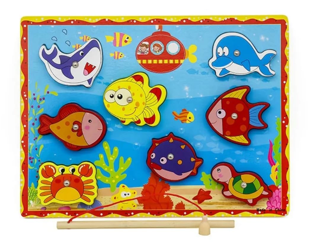 TOYARTSY Wooden Fishing Magnetic Toy Set - Fishing Game |Fishing Toy Game |Fishes Basic Educational Development Toy (B0BMLJR7CD) Amazon Price History, Amazon Price Tracker