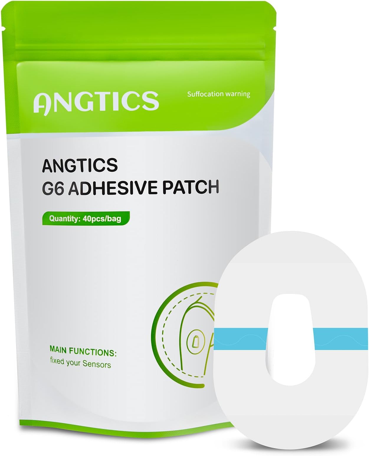 Dexcom G6 Adhesive Patches Waterproof,40 Pack Clear Overpatch for Dexcom G6,Premium Transparent G6 Overlay Patches,Hypoallergenic & Skin-Friendly,Lasting 10 Days,Sensor is NOT Included