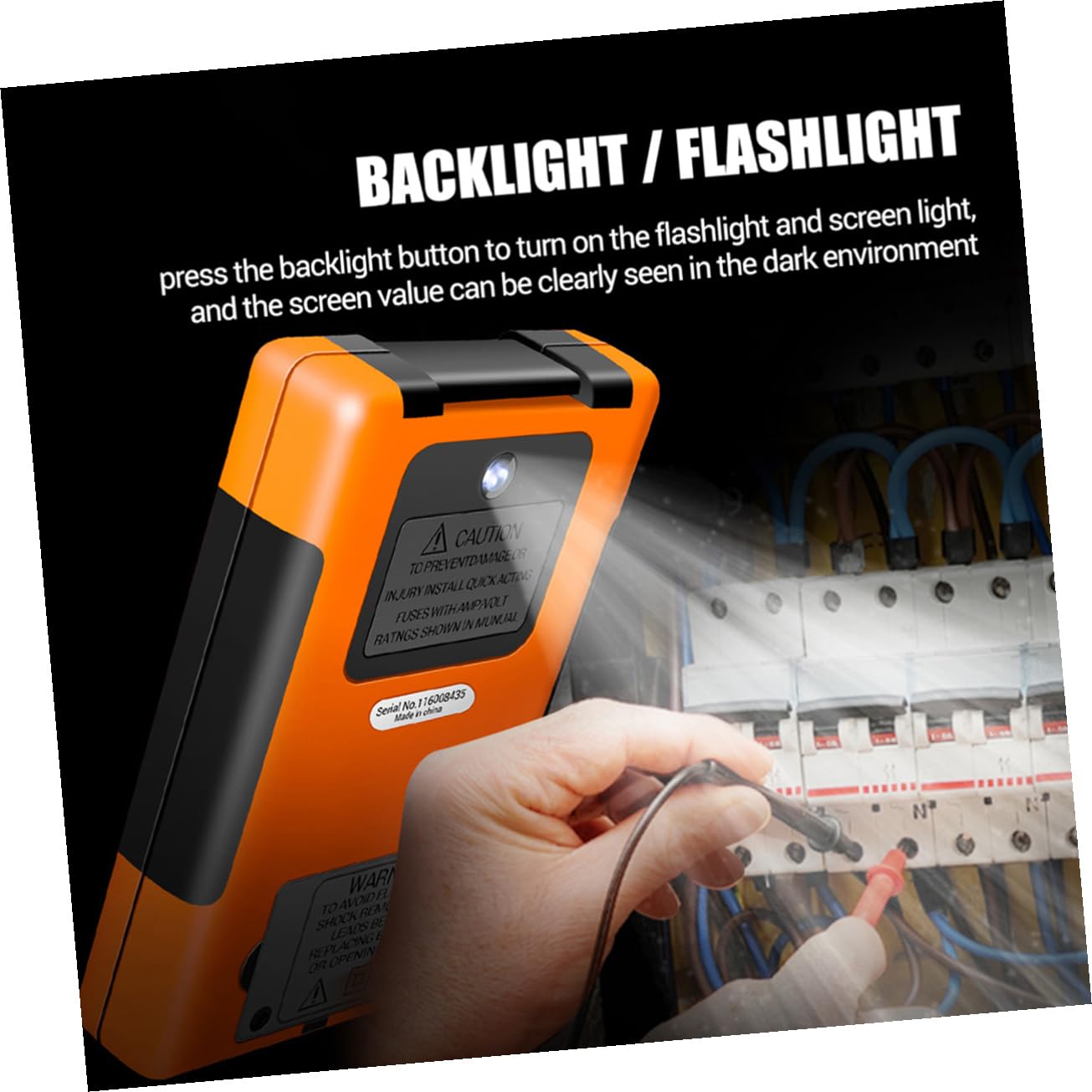 Lurrose AI Voice Control Digital Multimeter Handheld Electrical Tester with Display Lightweight Design for Home and Repair Use Accurate Measurement Easy Operation