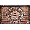 Chichic rectangle entrance door mat large 24 x 36 inch high traffic area entry way doormat front door rugs outdoors heavy duty welcome mat non slip rubber back low profile for garage  urban country home decor