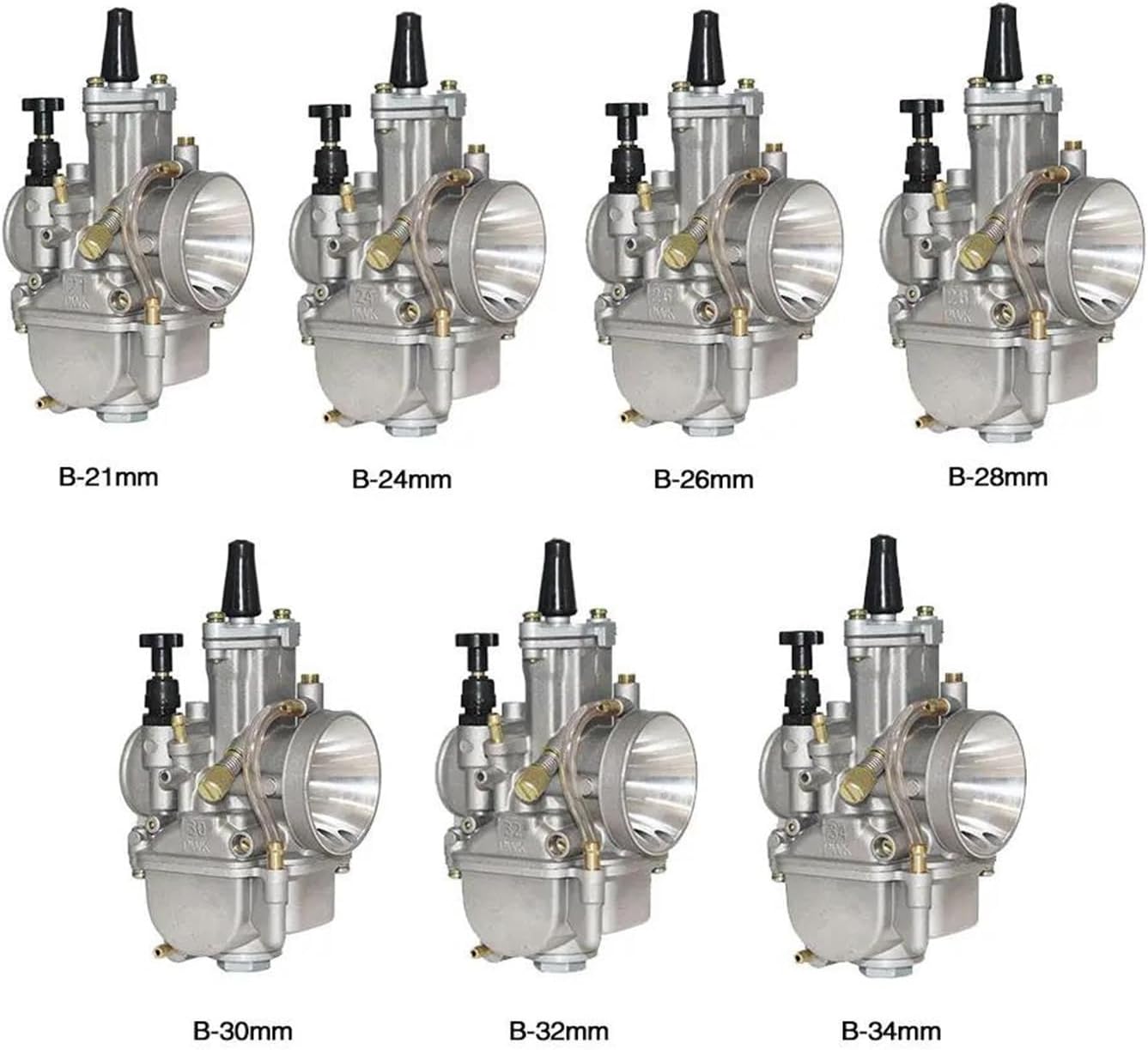 Engine Carburettor Universal Motorcycle Carburetor SCL-2015010019 For PWK 21 24 26 28 30 32 34mm With Power Jet Motor Engine Carburetor 2T 4T(21mm)