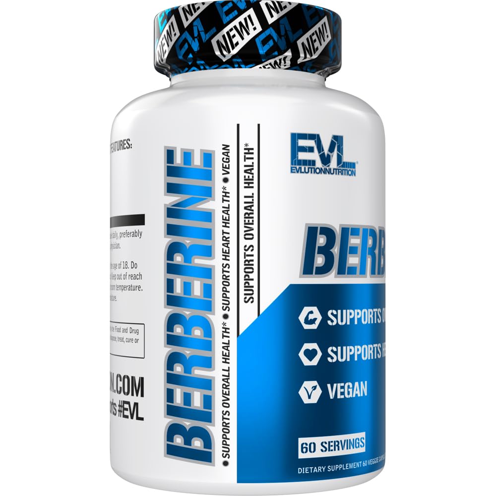 EVL Berberine 500mg Vegan Capsules Dietary Supplement - 60 Servings — Amazon image 5
