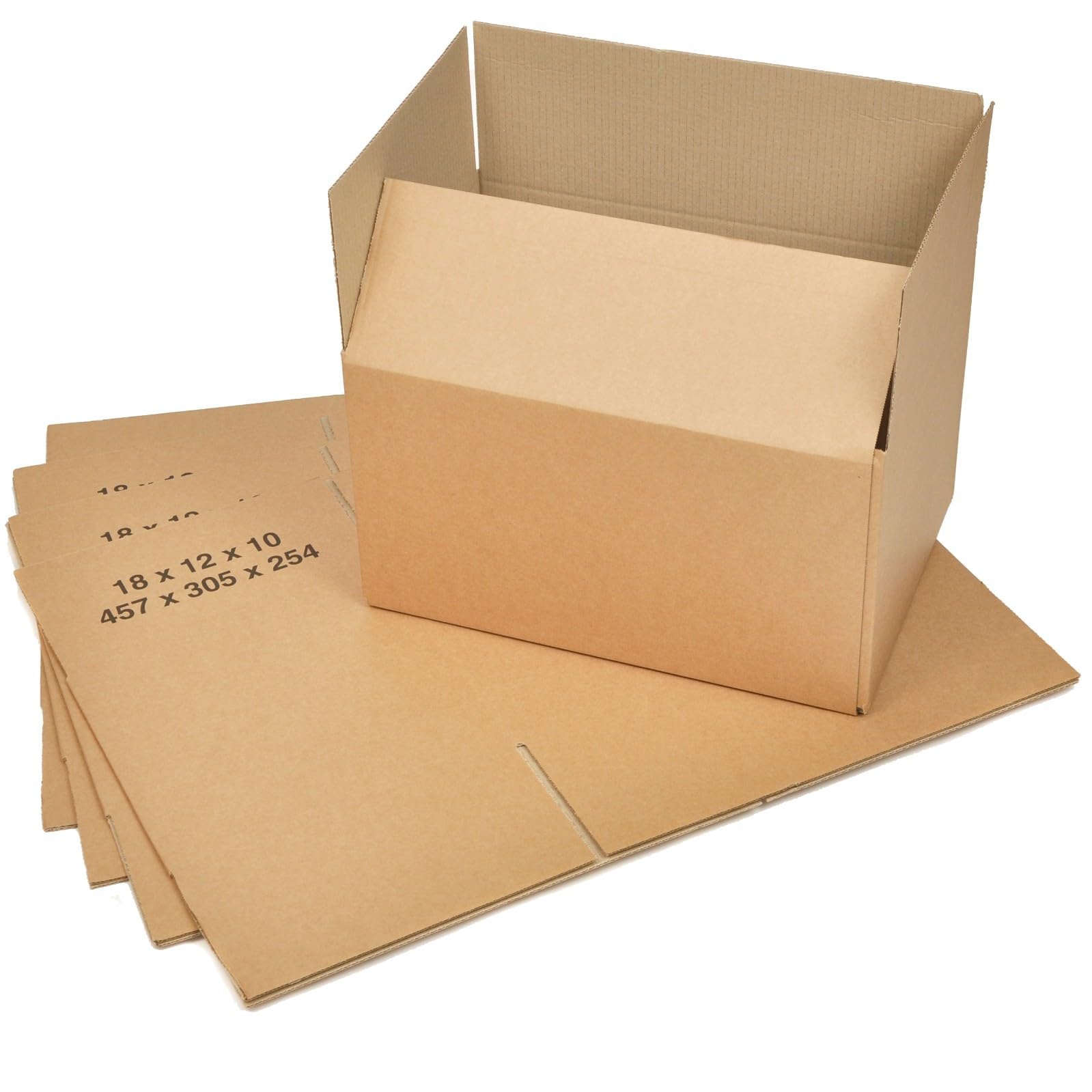 BAG-IT 25x Single Wall Cardboard Packing Boxes 18"x12"x10" (457x305x254mm) Medium Parcel Shipping Mailing Postal Gift Cube Postal Shipping Box Mailing Cartons Shipping boxes