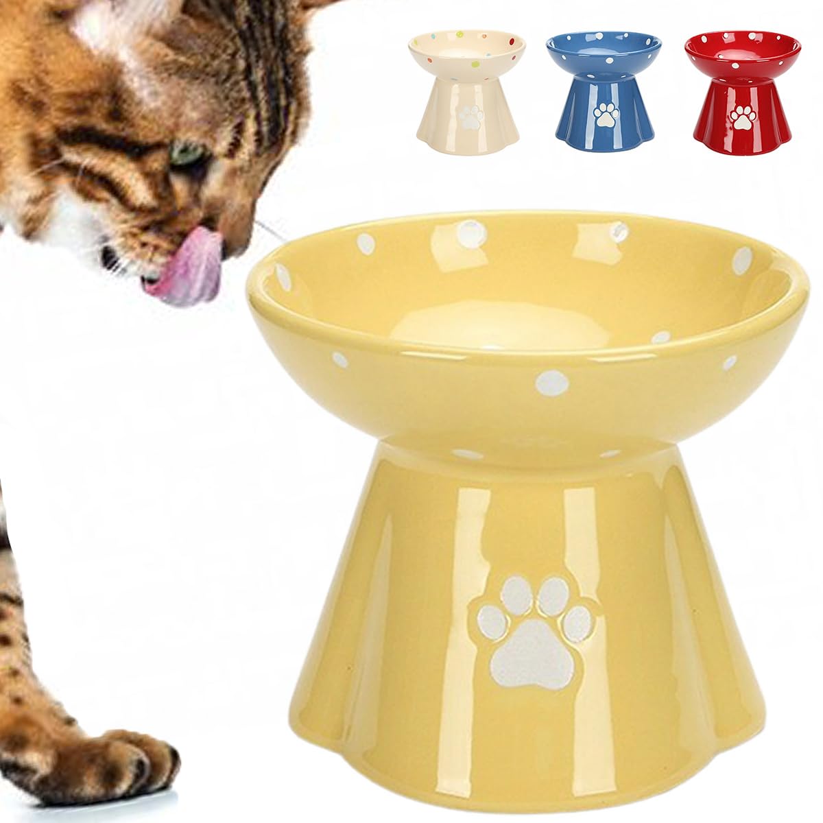 【 3段階調整 】iikuru 猫 犬 食器 食べやすい 猫用 フード ボウ7 Amazon | iikuru 猫 餌入れ かわいい 小型犬 餌台 高さ フード