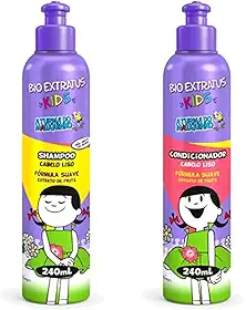 Kit Shampoo E Condicionador Infantil Liso Bio
