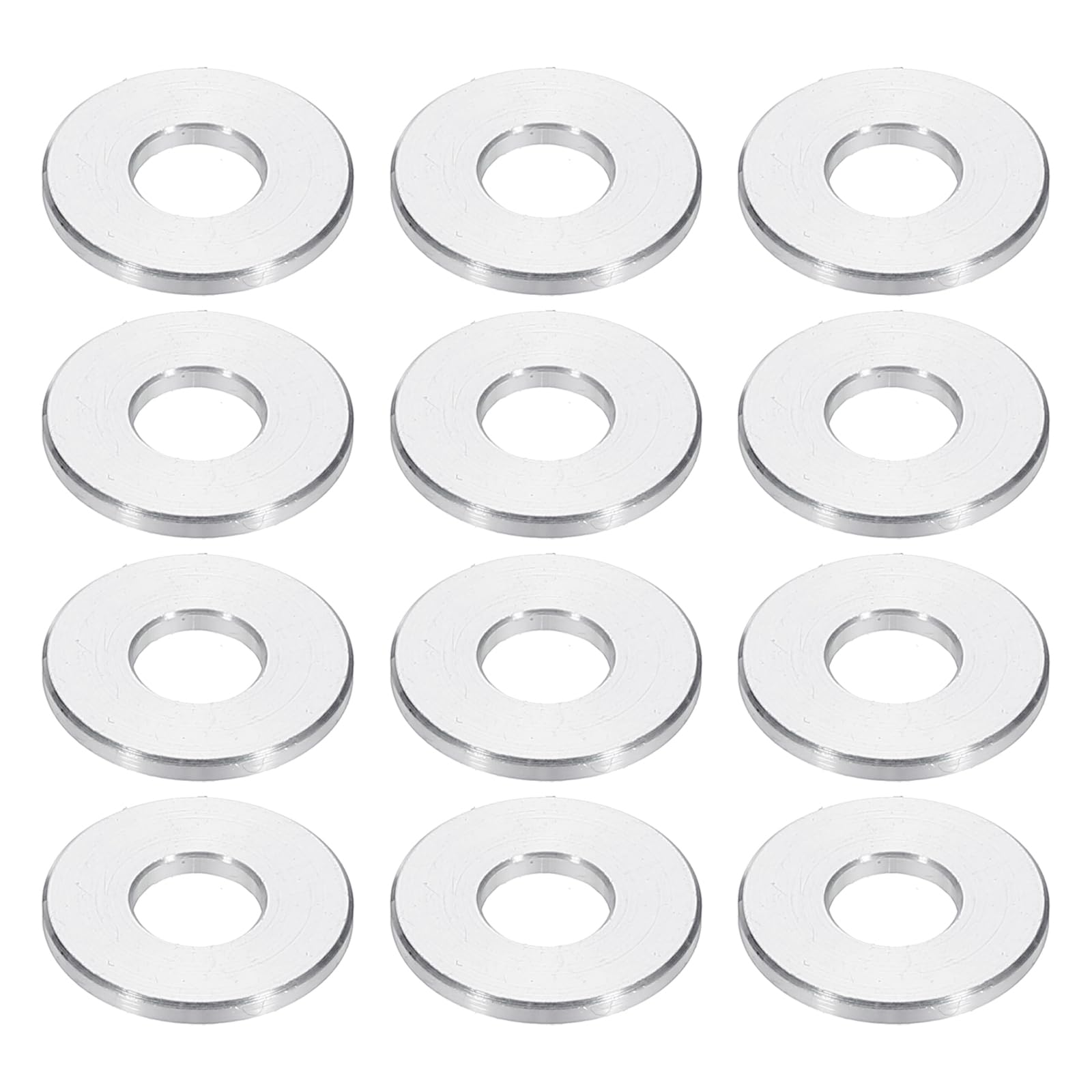 PATIKIL M6 Aluminum Spacers, 12pcs 1/4" x 5/8" Round Metal Spacers for 1/4 or M6 Screw Bolts