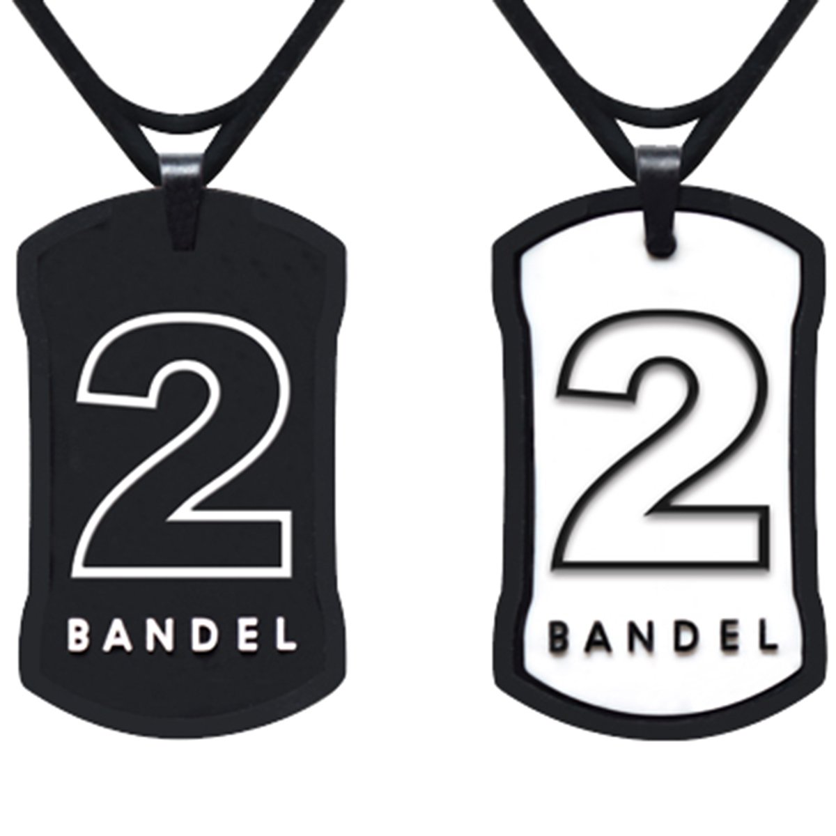 Amazon.co.jp: BANDEL(バンデル) ナンバーネックレス(ブラック