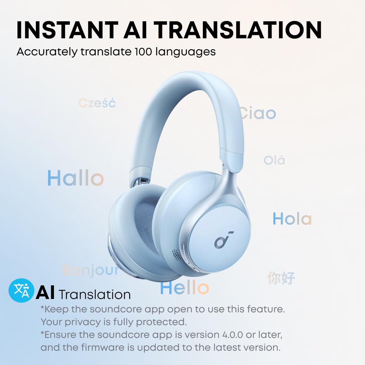 soundcore by Anker, Space One, Adaptive Active Noise Cancelling
