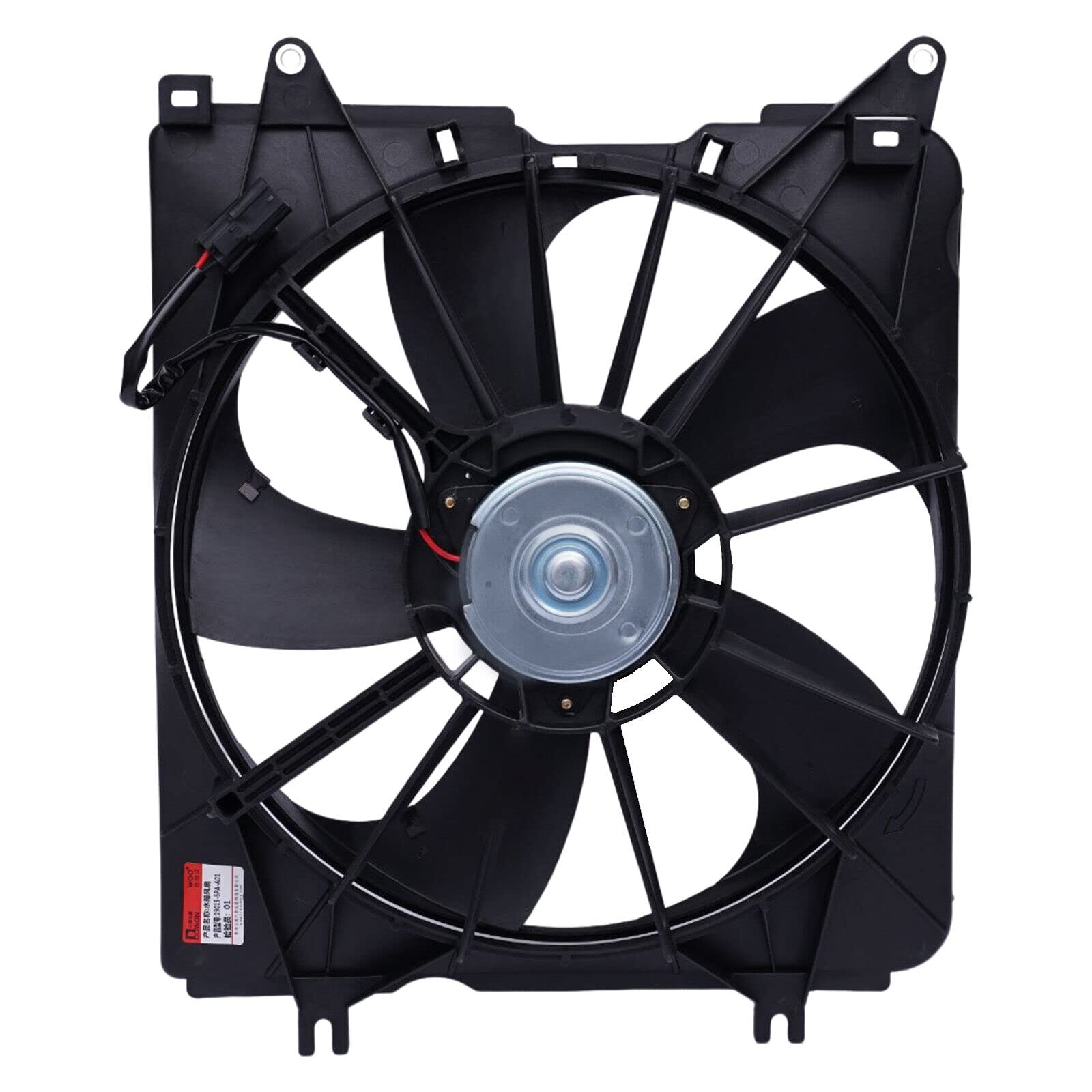 Engine Radiator Cooling Fan Assembly Fits for 2017-2018 Honda CRV 2017-2018 2.4L, Left Side, 386165PHA01 (Left Side)