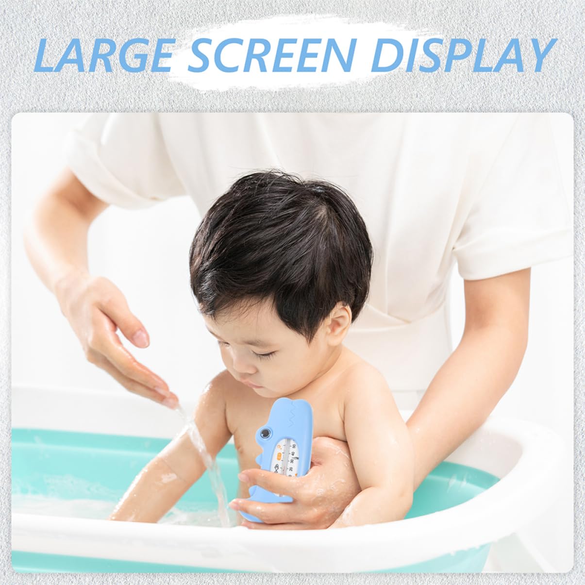 YARNOW 5 Set Display Termometro Ad Acqua Temperatura Termometro Dell'acqua Dei Cartoni Animati Da Vasca Da Bagno Termometri Da Bagno Pp Sky-blue 2 Pezzi*5