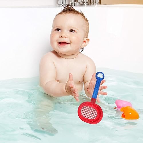 Miniatura 3 de Palas de tamiz de arena de plástico 8 unids niños playa tamiz de arena con mango jardín playa juguetes