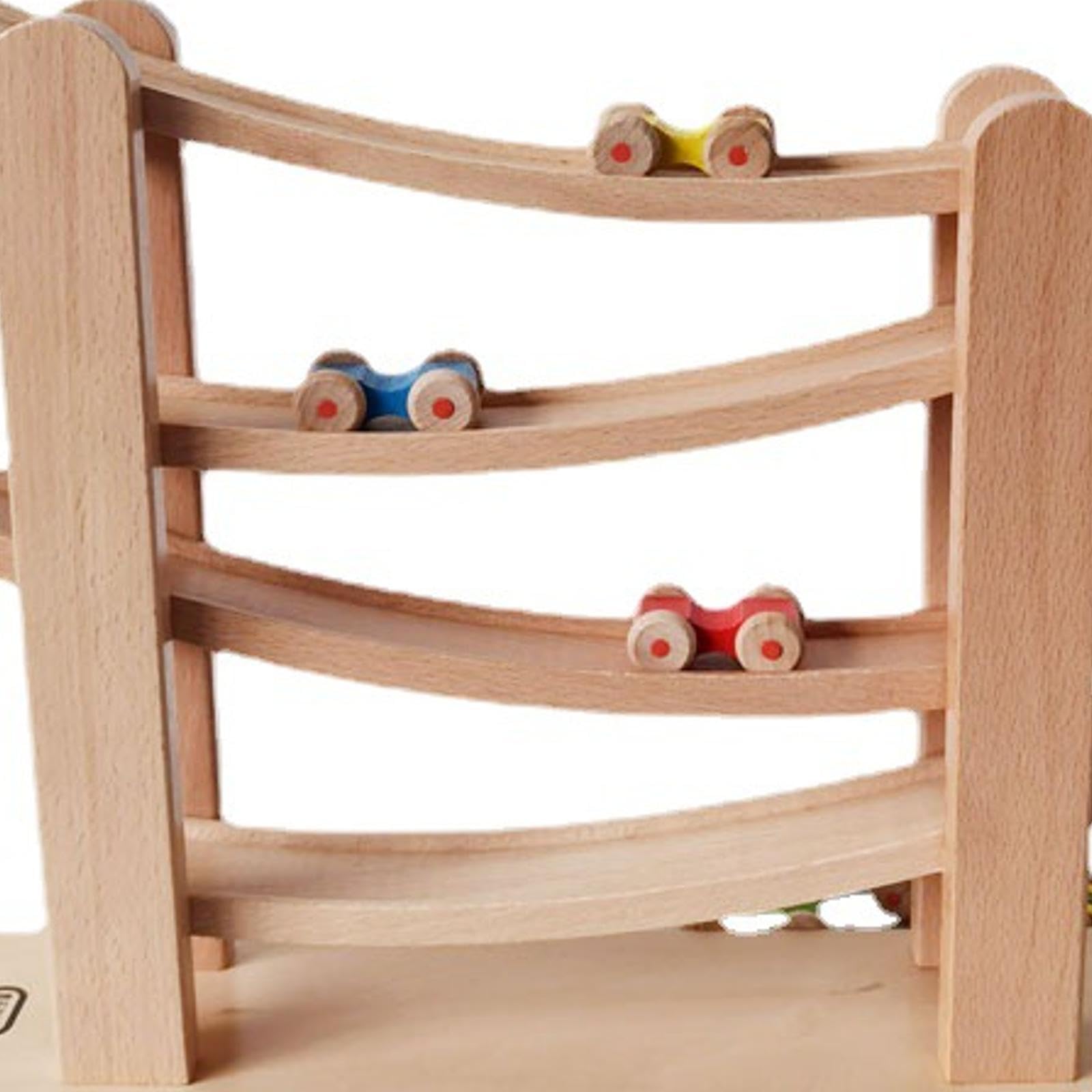 Rampa de Madera para, Juguete de Coche de Madera para Niños de Preescolar