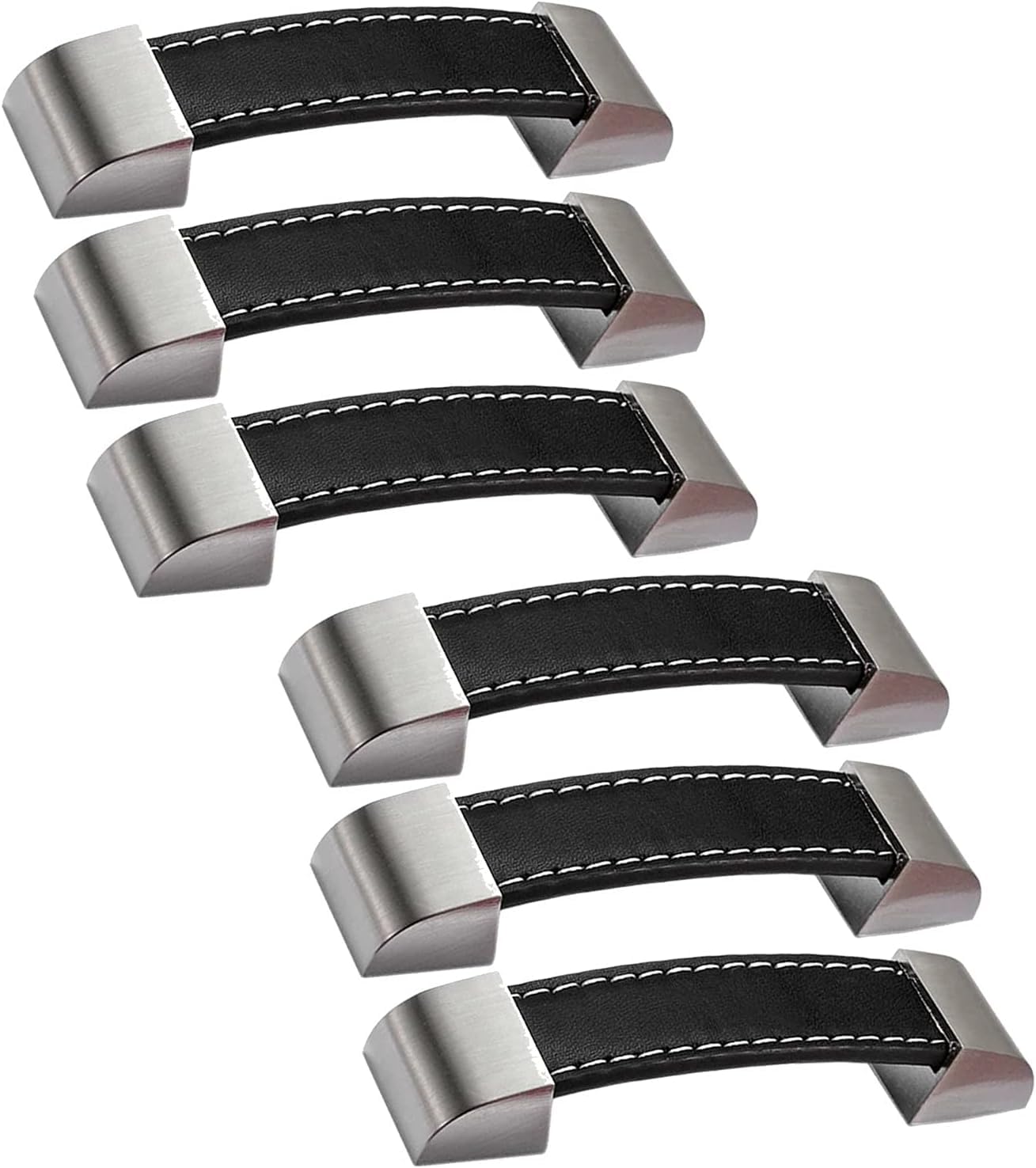 Kuayeocf 6Pcs Cabinet Drawer Pulls Knob With Screws For Cabinet Cupboard Drawer(,Hole Distance 96Mm)