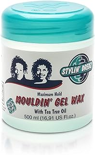 Stylin Dredz Mouldin' Gel Wax with Tea Tree Oil - Twist n Lock - Maximum hold (500 ml, Single)