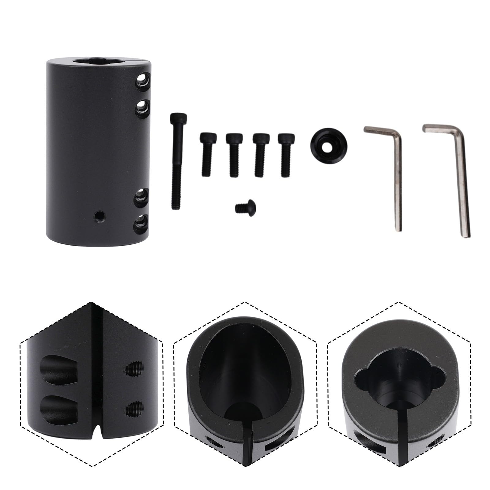 Pince pliable robuste pour trottinette électrique Ninebot Max, stabilisateur de tige en alliage d'aluminium, mécanisme de pliage lâche