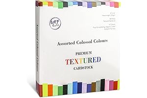 Linen Textured Cardstock in 16 Vibrant Hues for Creative Expressions