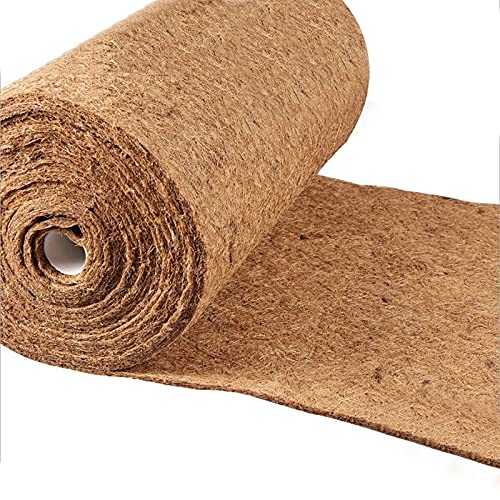 Rouleau De Revêtement Coco, Doublures De Remplacement De Fibres De Coco 100% Fibres De Noix De Coco Biodégradables, Coupées, Pour Plaquette De Panier Suspendue (brun) ( Size : 100*50cm(40*20 inch) )
