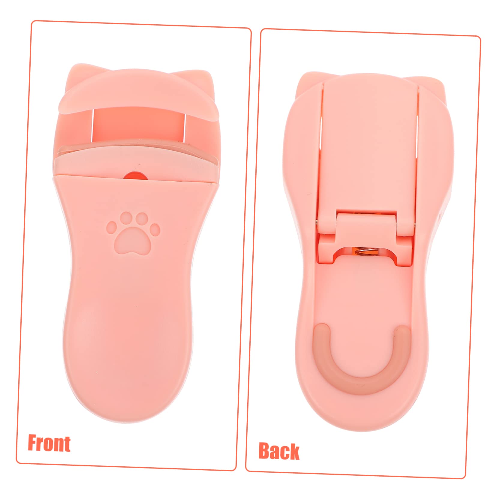 OUNONA 4Pcs Pad Eyelash Curlers Cute Design Eyelash Curling Clips for Lasting Curls Makeup Tools for All Eye Shapes Present for