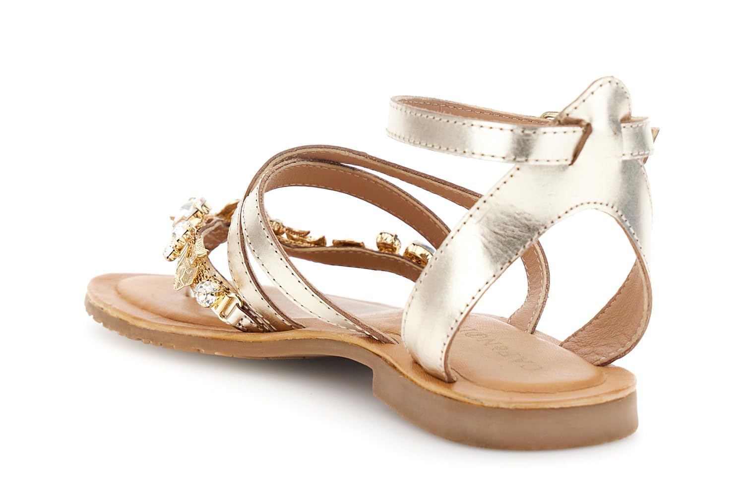 CAFèNOIR - Sandali Infradito Flat In Pelle E Accessorio Gioiello, Da Donna