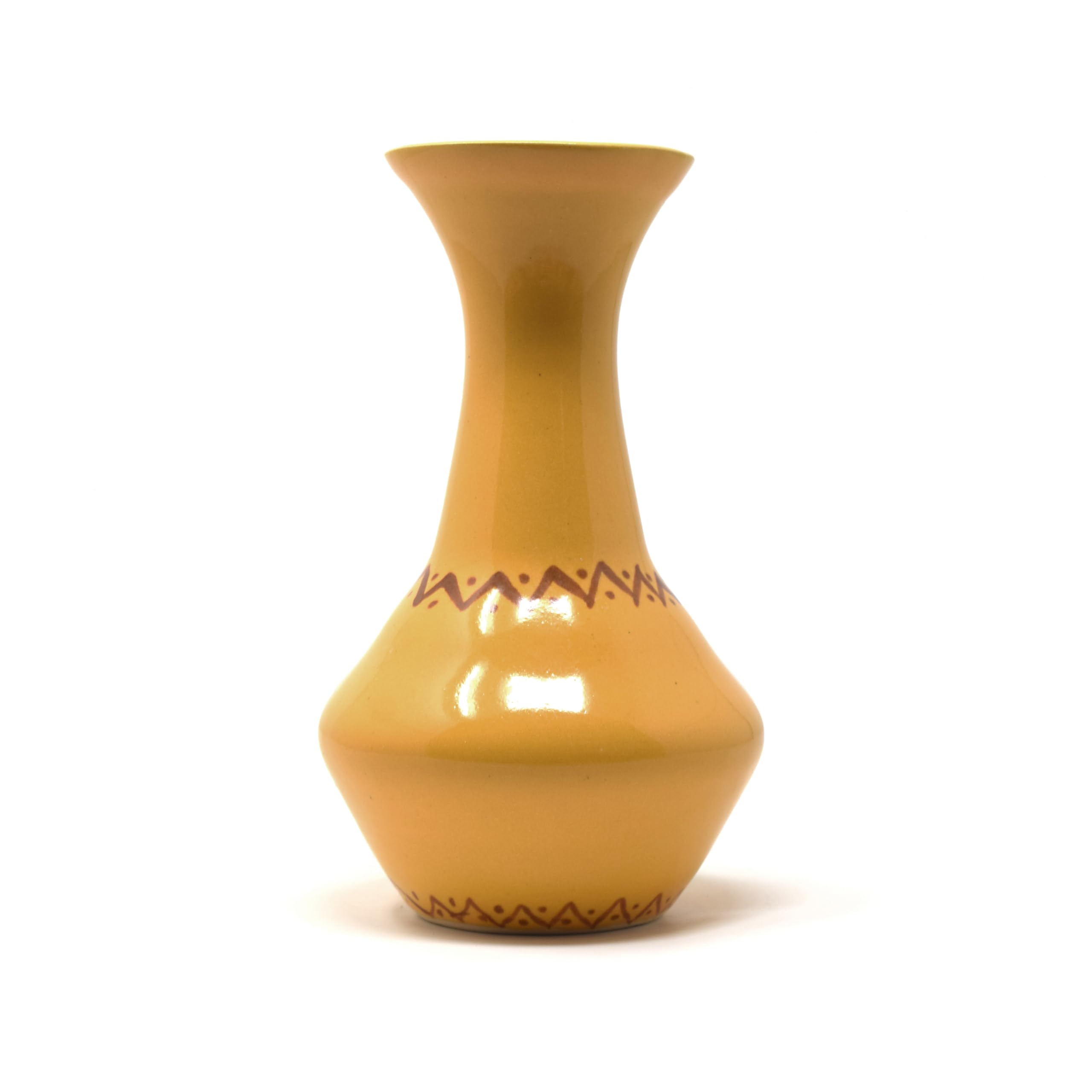 The Himalayan Goods Company Decorative Ceramic Flower Bud Vase 8 inches Tall for Home Office Gift Purpose (Yellow)-image-42
