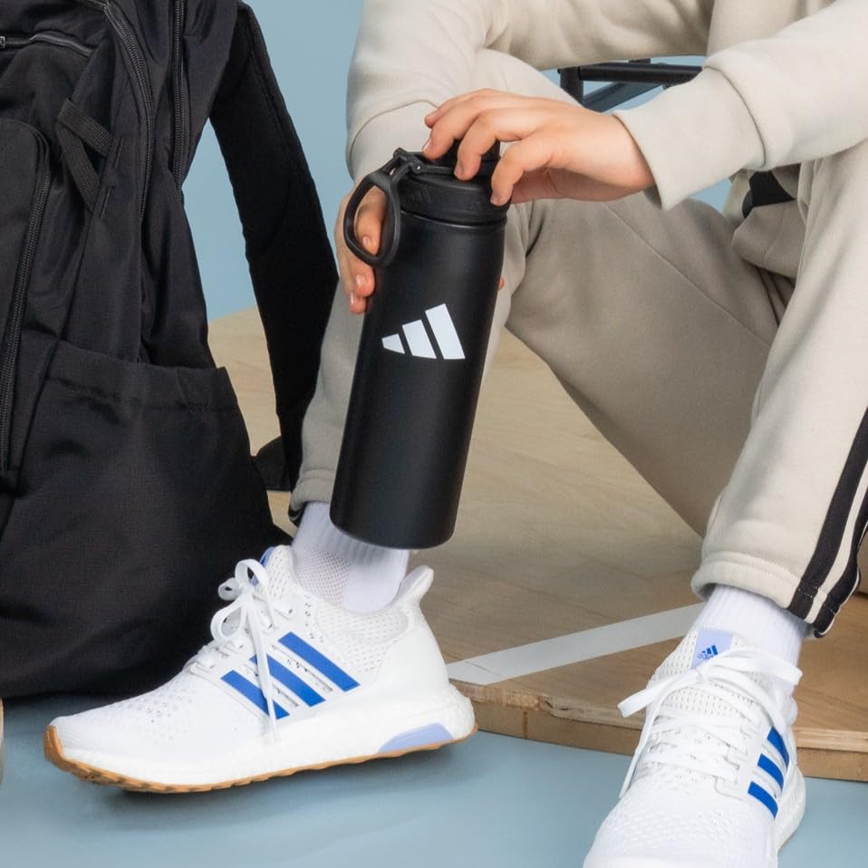 Image of adidas 2 Liter (62 Oz) Metal Water Bottle, Hot /Cold Double-Walled Insulated 18 /8 Stainless Steel