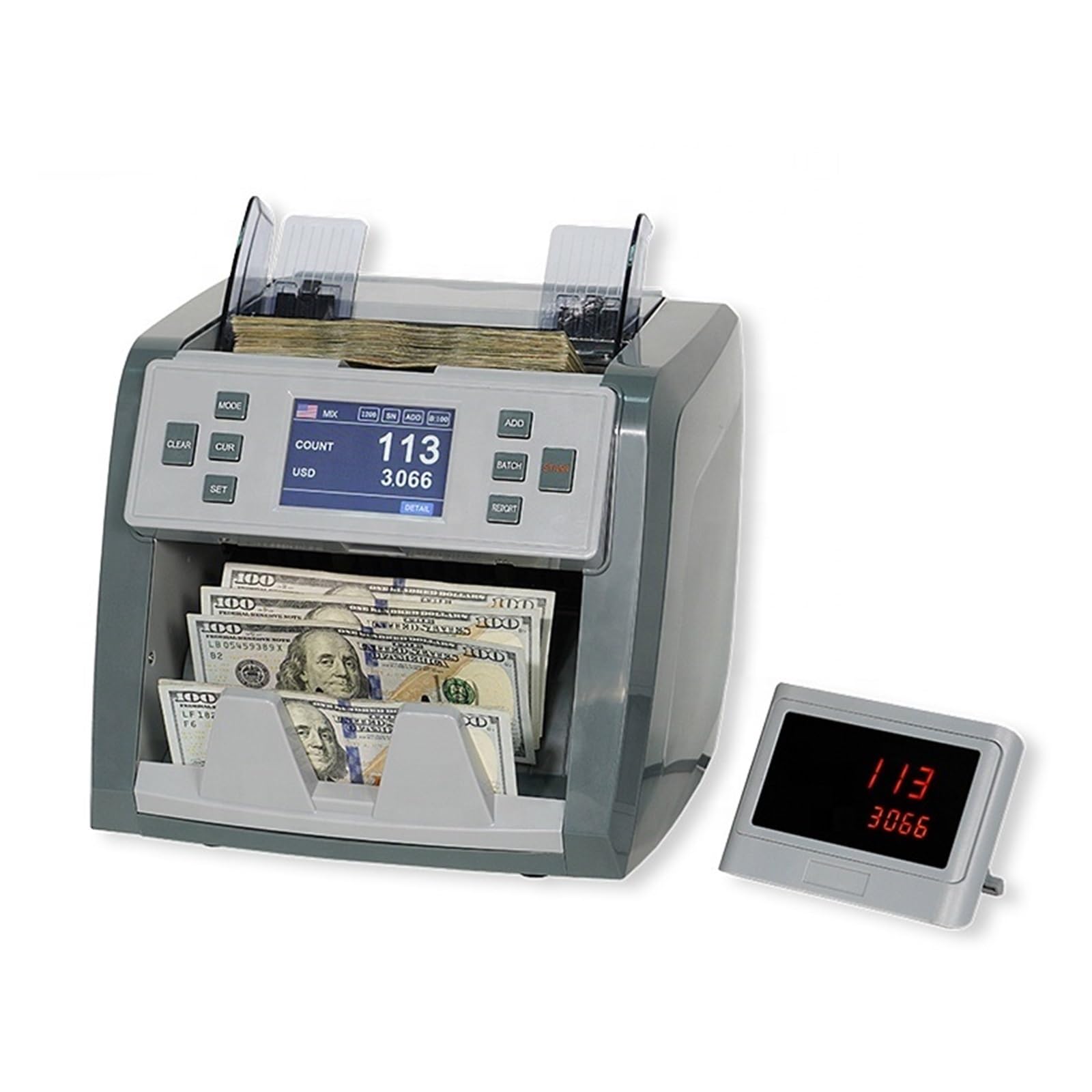 Licznik banknotów Licznik I Wykrywacz Fałszywych Banknotów Z Dużym Wyświetlaczem LCD