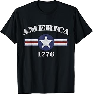US American Flag 4th of July Est 1776 Patriotic America T-Shirt