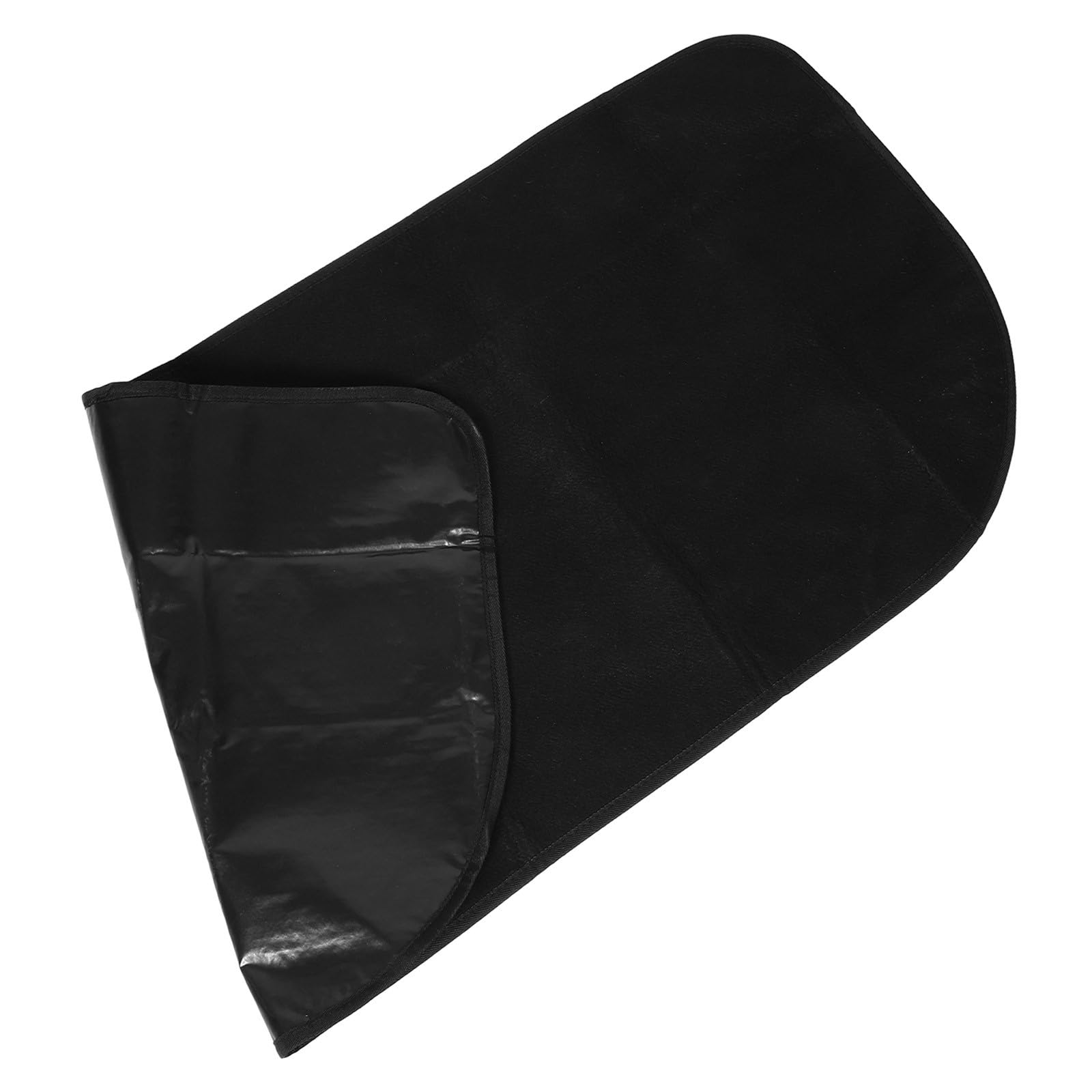 Tapis de cheminée ignifuge demi-cercle 102x50cm protège efficacement vos sols de la chaleur