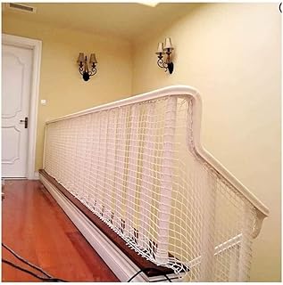 GEIRONV 6m Outdoor Fence Net, Wall Decorat Safe Net Child Braided Rope Net Balcony Stair Bed Fence Anti-Fall Protection Net Protection Rope Net (Color : Polypropylene, Size : 3x6m)