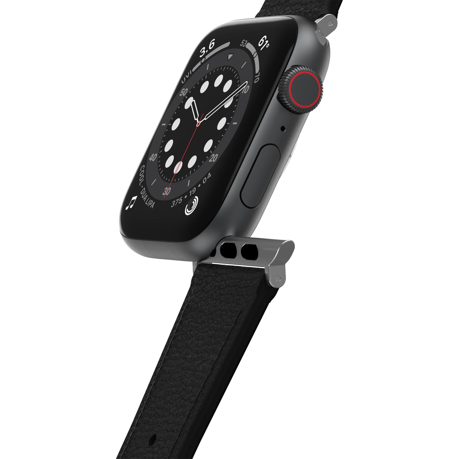Cinturino OtterBox Symmetry Cactus Leather per Apple Watch 46mm/45mm/44mm, morbido al tatto e resistente all'usura, cinturino per Apple Watch, Nero