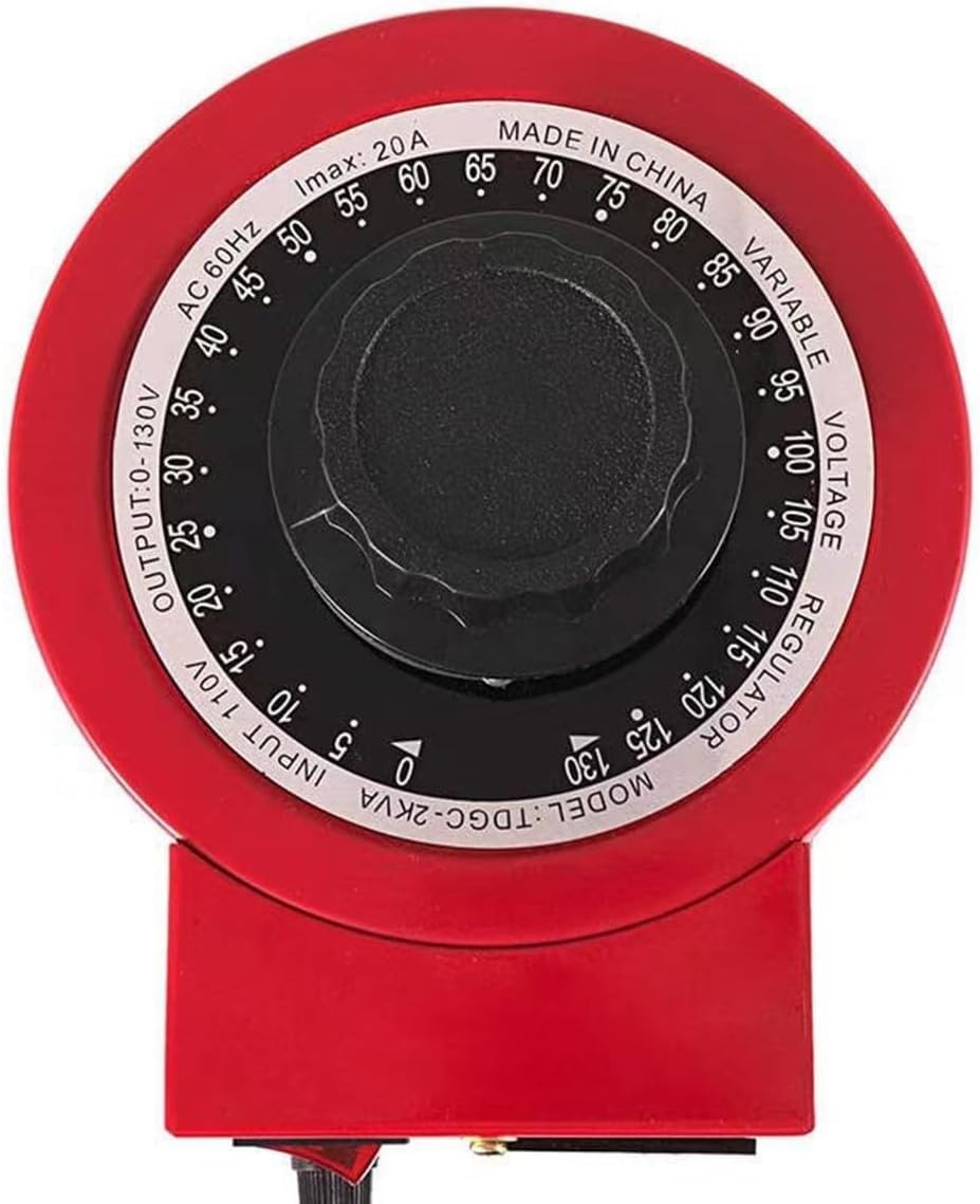 Transformador Variable, Regulador De Voltaje Monofásico con Pantalla Digital, Bobina De Cobre Integrada De 500 Va A 3000 Va, para Pruebas De Tensión De Resistencia, 2000VA