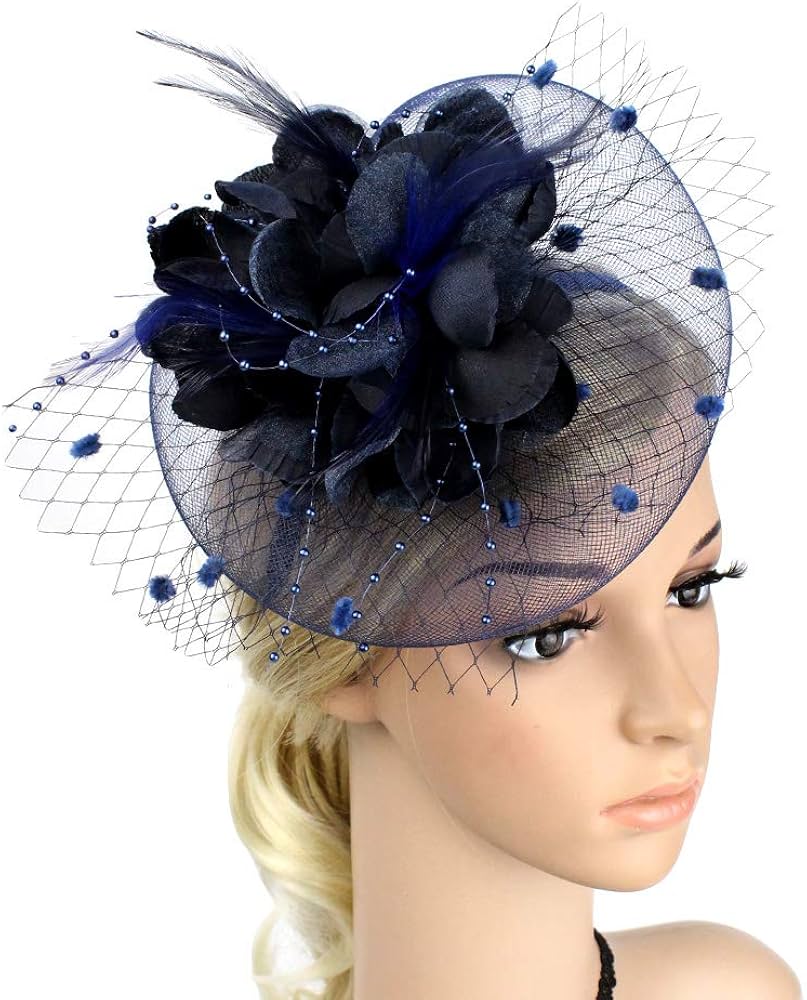 Amazon.co.jp: カクテルハット トーク帽 レディース 髪飾り ヘッド