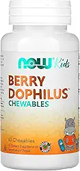 NOW Foods BerryDophilus Infantil 60 Chewable Importado