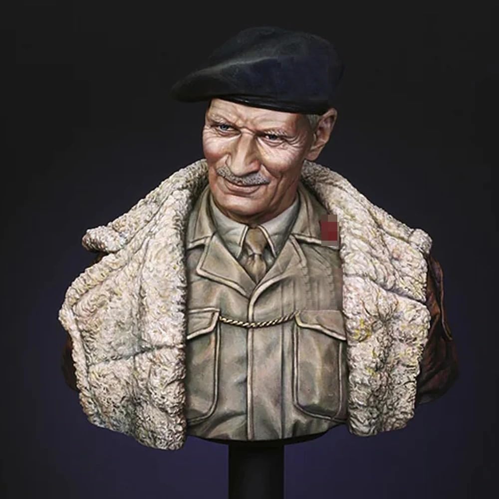 1/10 Bernard, Resin Model figure Bust, WWII Military theme, Unassembled and unpainted kit
