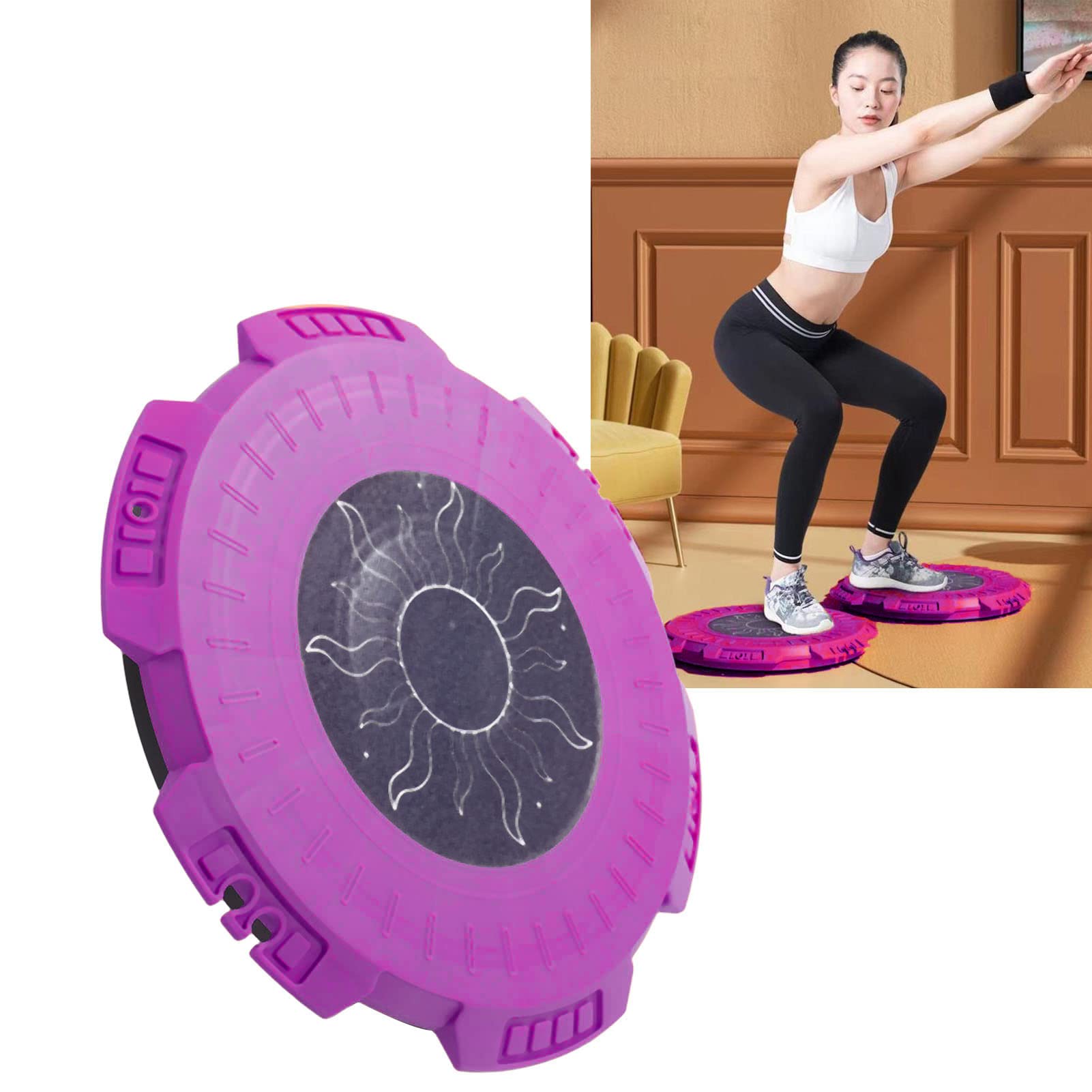 SYH&AQYE Nuova tavola a Disco con Coulisse, Torsione Fitness Dimagrante, Attrezzatura da Palestra per la casa per la Forza e l'equilibrio del Nucleo dell'esercizio(Viola)