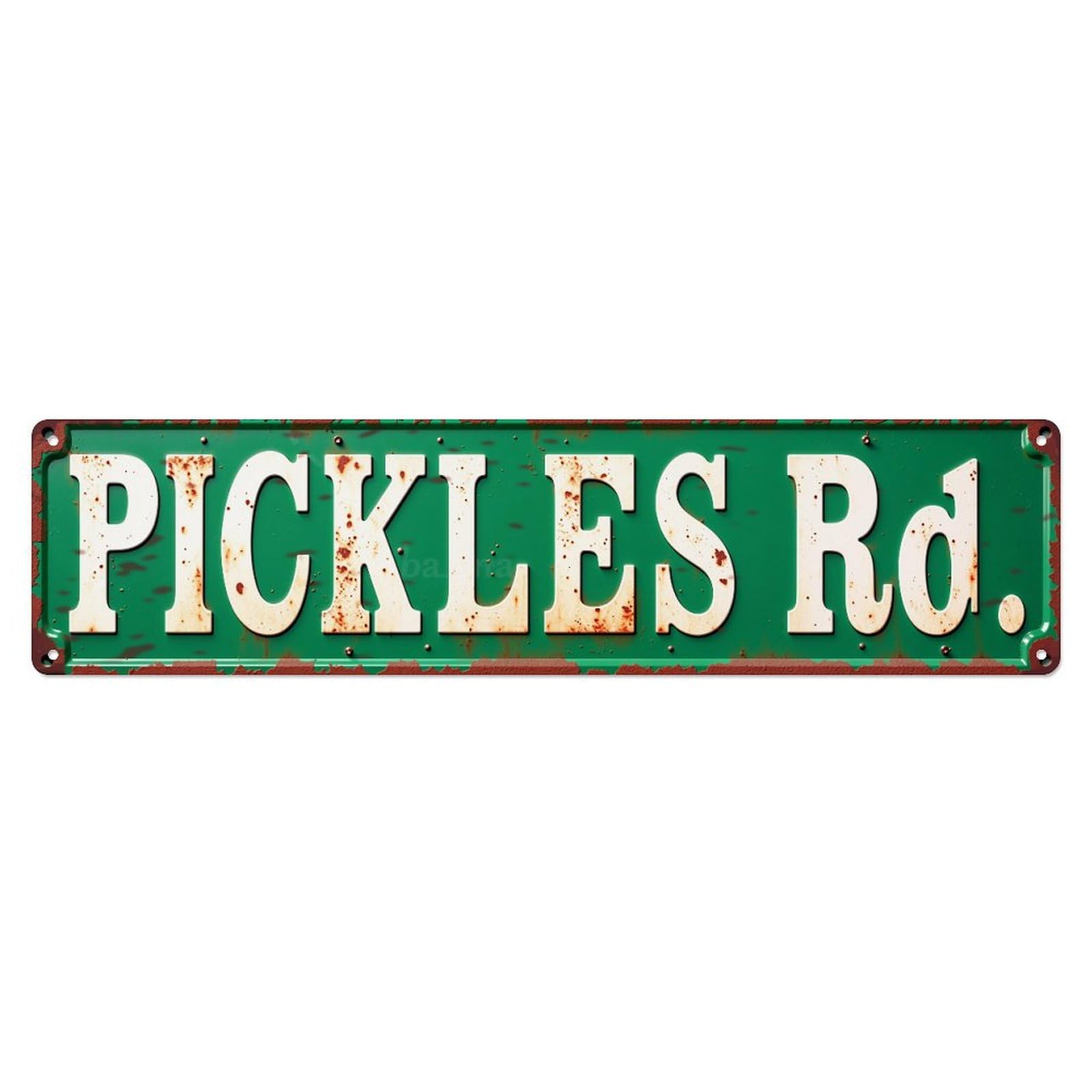Green Rustic Metal Sign With White Text Metal Tin Sign Plaque