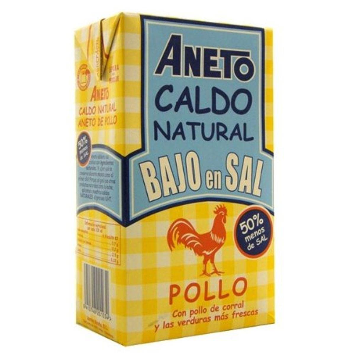 IJSALUT - Caldo Pollo Bajo Sal 1L Aneto 1 Lt
