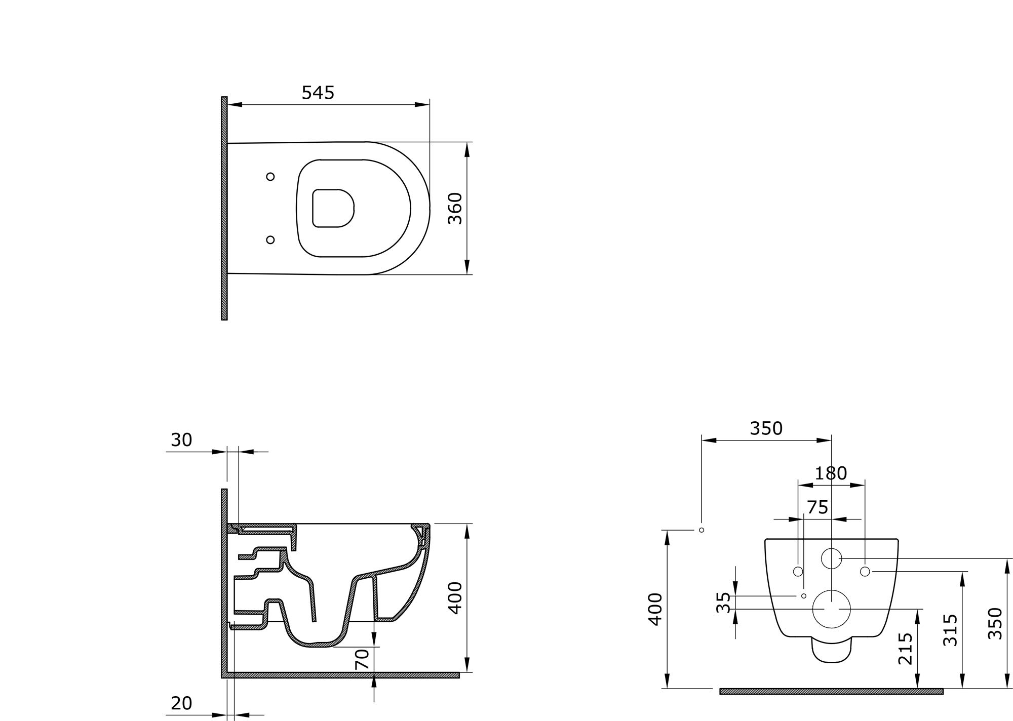 WC Taharet Nero Con Doccia Integrata - Bidet E Water In Ceramica Senza Bordi, Design Moderno