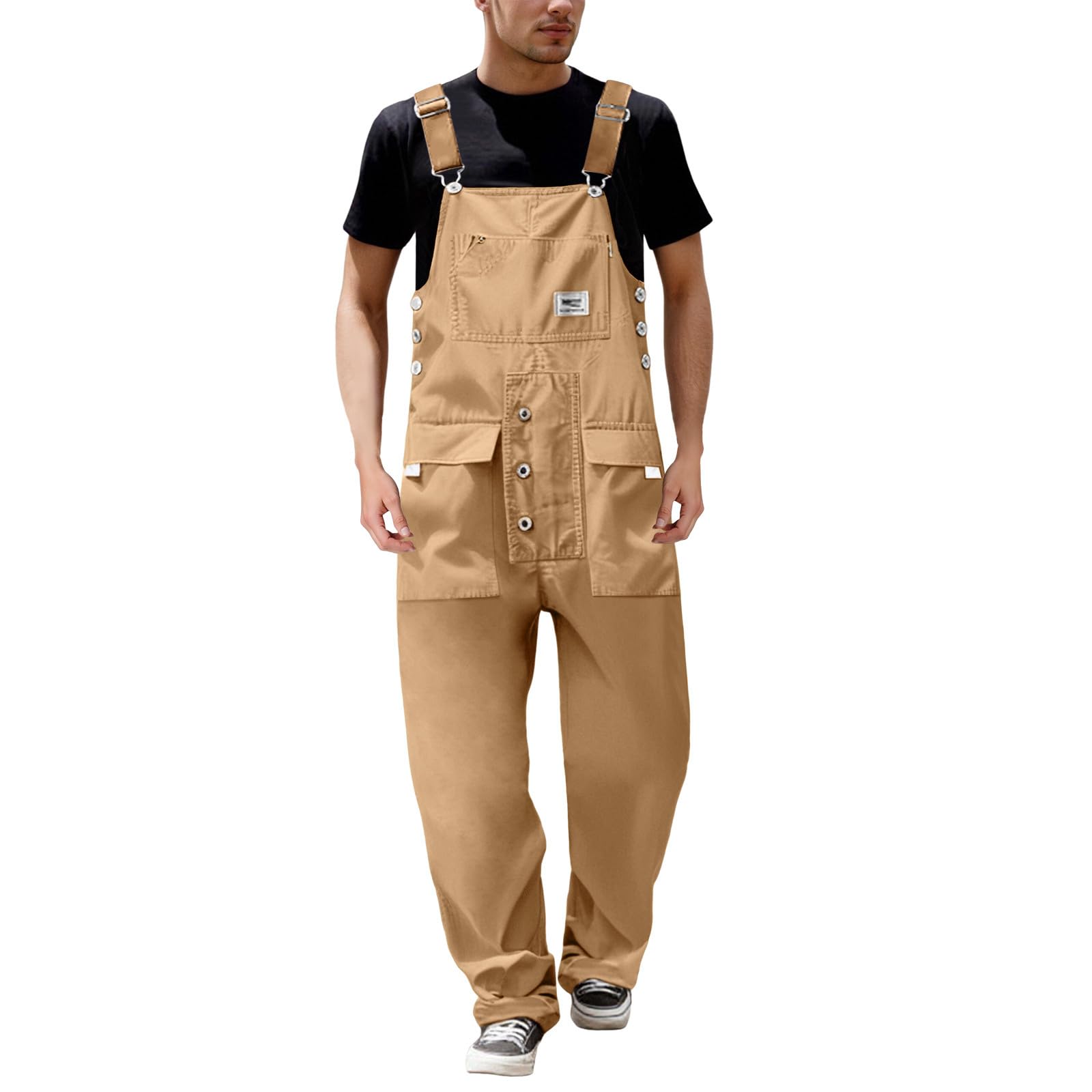 Generico Pantaloni Cargo da Uomo Taglio Confortevole Multitasche per Uso Quotidiano e attività All'Aperto Comodi Durevoli Stagioni Resistente Pratico con Tasche Funzionali Primavera Estate