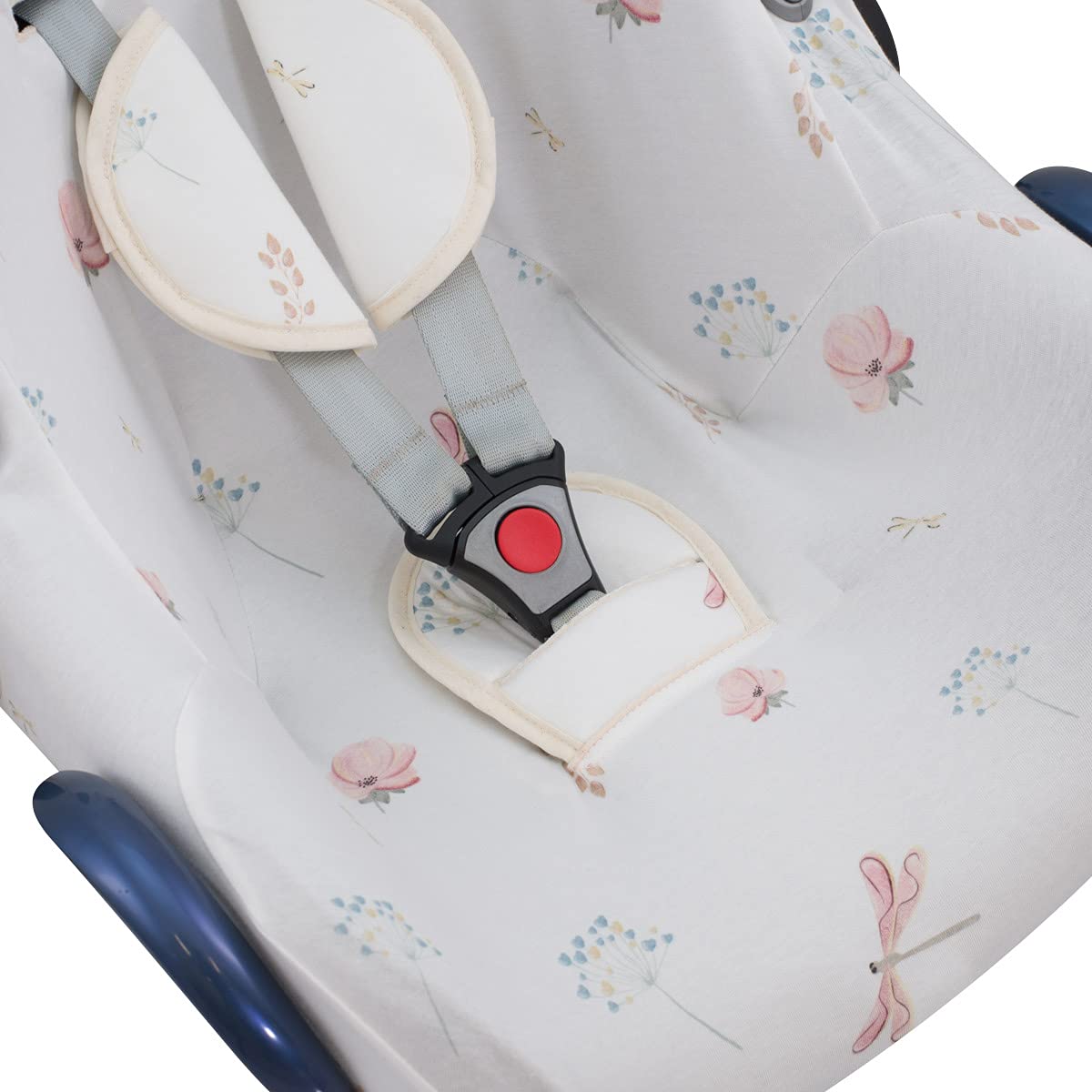 JYOKO KIDS Rivestimento per seggiolino auto in cotone compatibile con Maxi Cosi Cabriofix City Streety (Dragonfly)