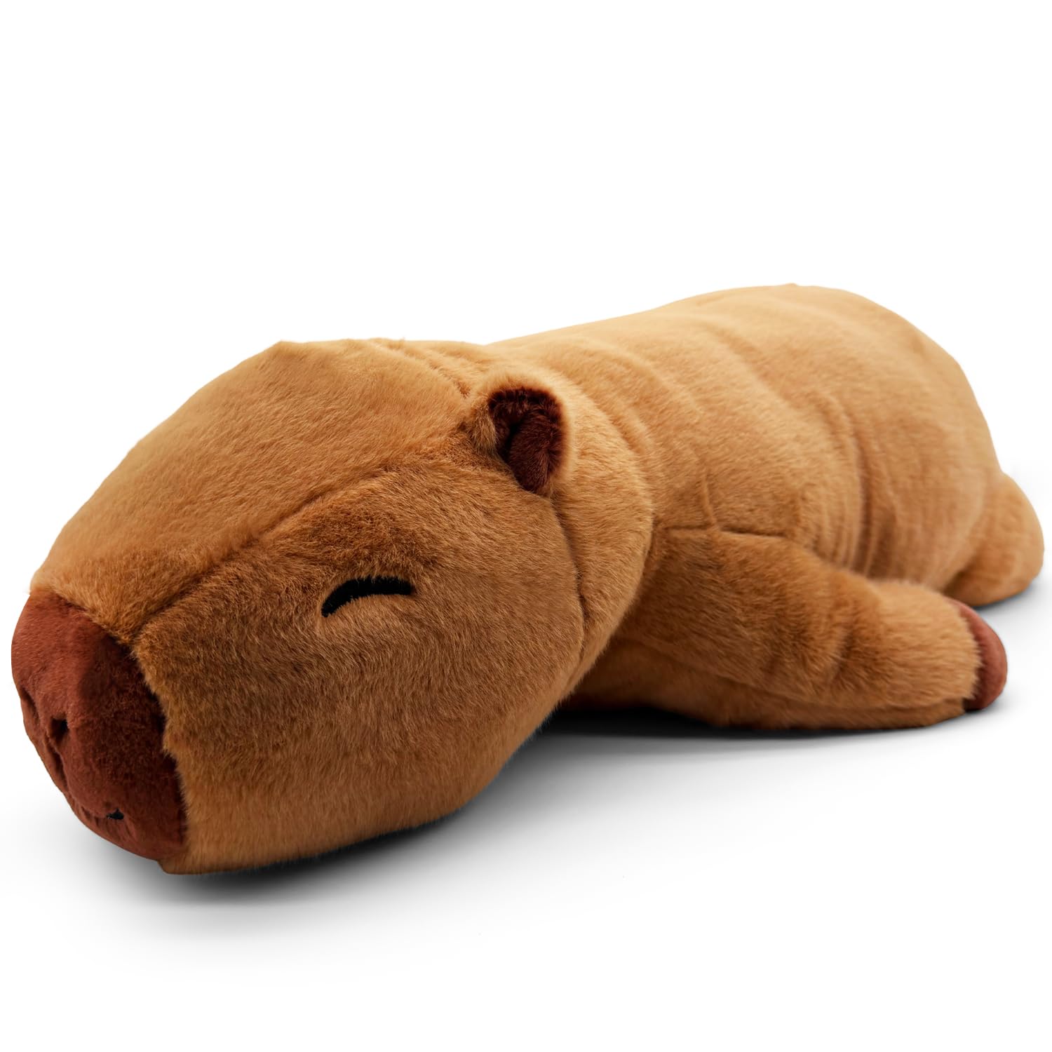 WESOPAN 1.5kg Weighted Capybara Stuffed Animals, 60cm Giant Capybara Weighted Plush Cute Soft Teddy for Kids Adults