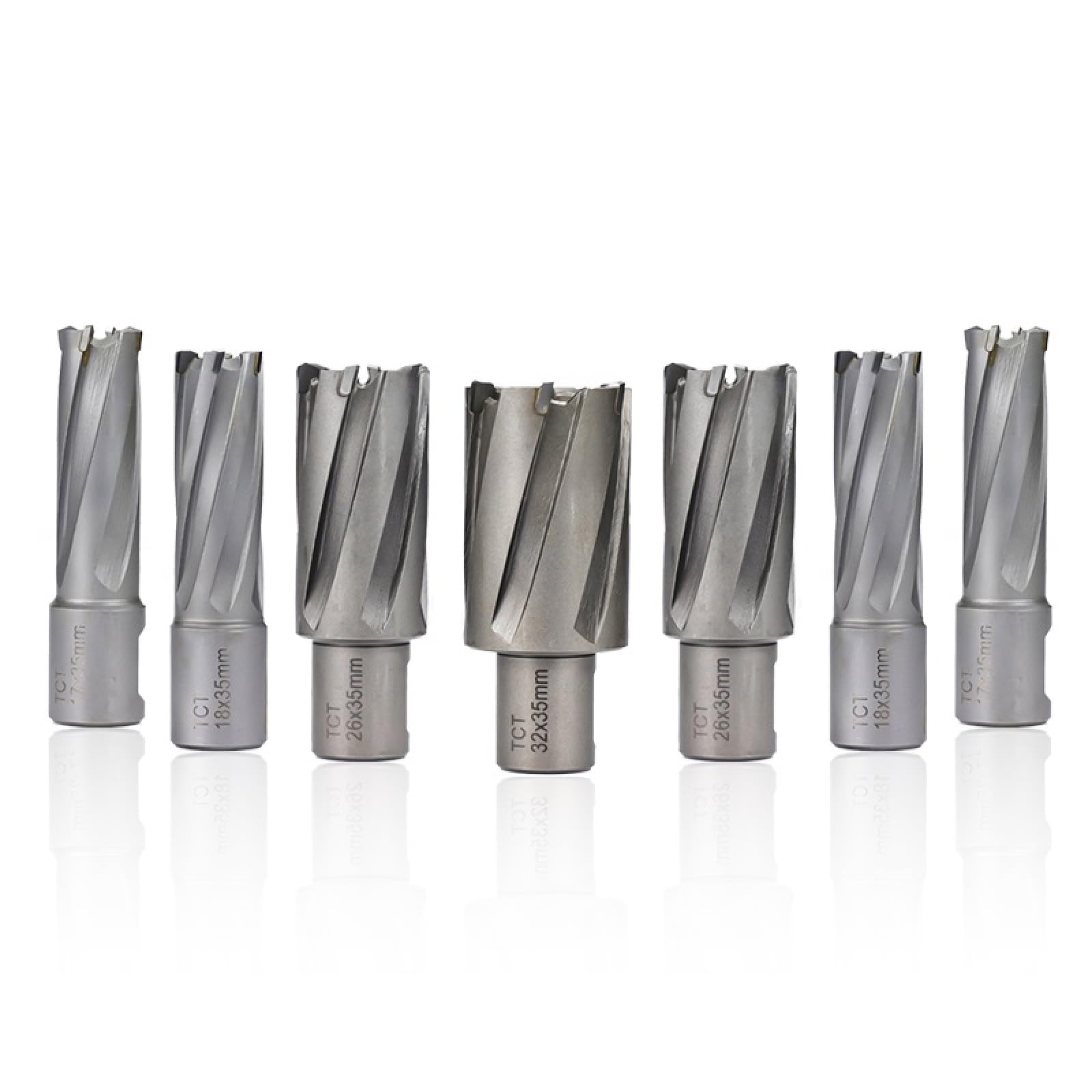 Punta Anulare TCT Punta Saldata Magnetica Con Codolo Weldon Per Punta Per Sega A Tazza In Carburo Metallico,30x35 Mm