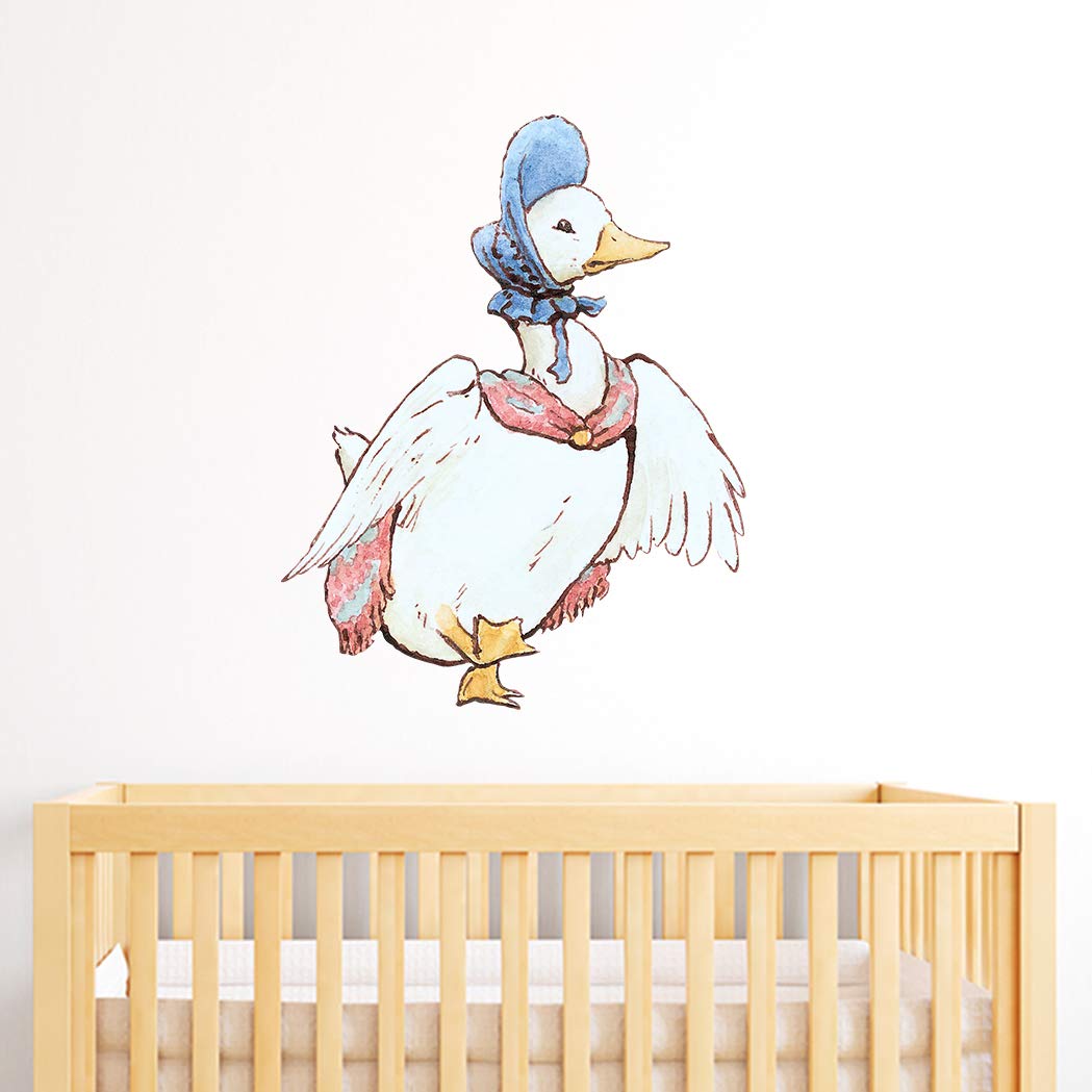 Beautiful Game Multi-Color Official Peter Rabbit Jemima Puddle Duck Scarf And Bonnet Wall Sticker Mural Pb040 (90Cm Height X 67.5Cm Width)