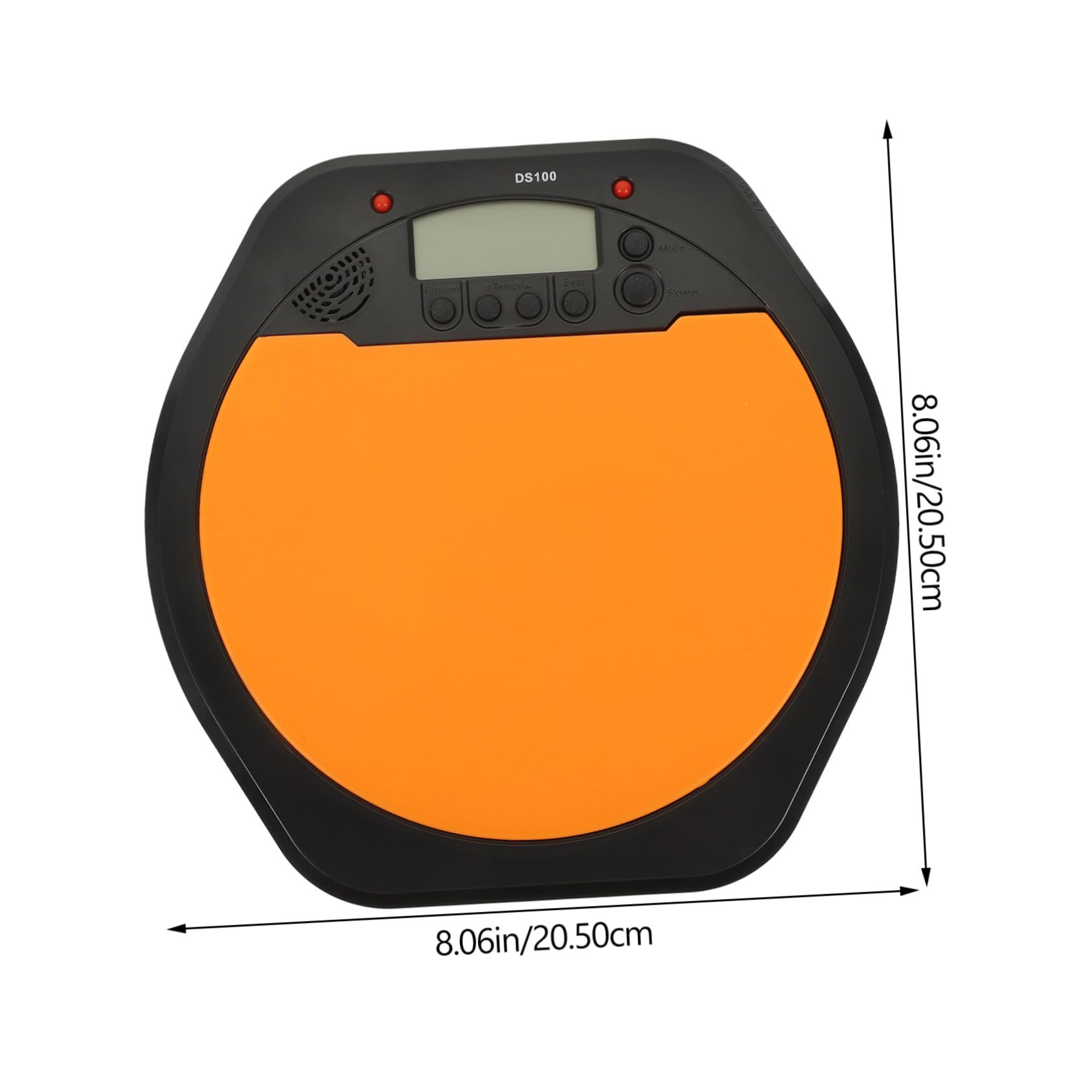 CLISPEED Pad de Batería Digital para Principiantes Pantalla Lcd, Metrónomo Incorporado y Superficie de Alta Elasticidad para Práctica Musical y Entrenamiento de Bateristas Electrónicos