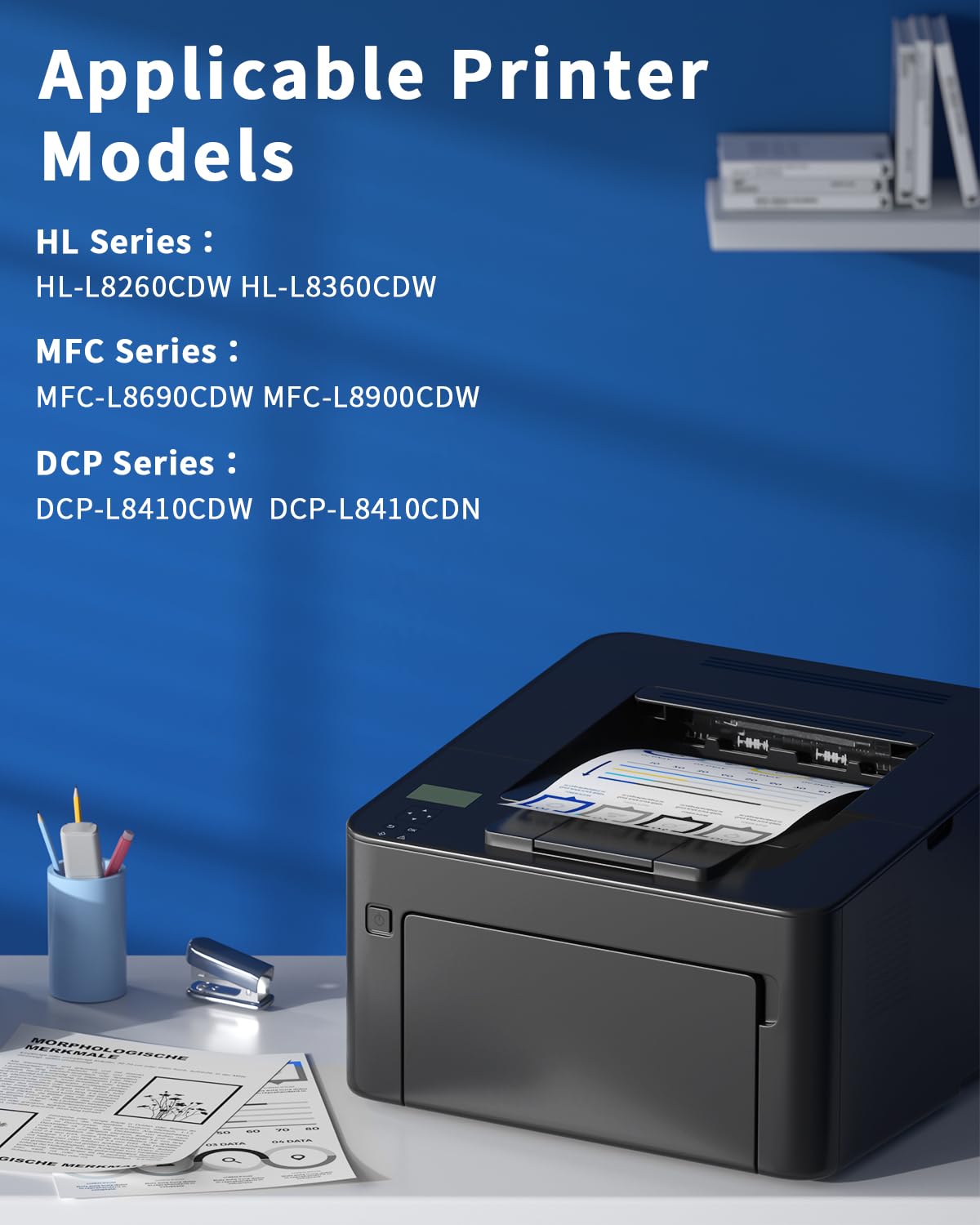 colorfly TN423 Toner compatibile con Brother TN-423 TN-421 per Brother MFC-L8690CDW HL-L8260CDW HL-L8360CDW MFC-L8900CDW DCP-L8410CDW DCP-L8410CDN (nero, ciano, giallo, magenta, confezione da 4 pezzi)