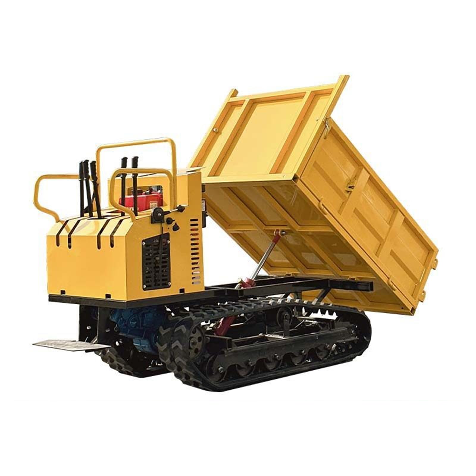 Dumper sobre orugas, volquete de orugas todoterreno, mini volquete, resistente para máquina de transporte de barro y arena