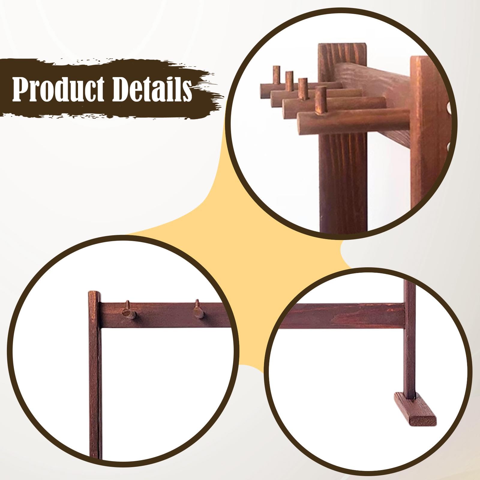 Amagogo Supporto per carillon a, supporto per gong, decorazione da tavolo, elegante espositore per porta carillon per studi, mostre, salotto, camera da, L