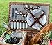 Picnic Basket for 2, Willow Hamper Set with Insulated Compartment, Handmade Large Wicker Picnic Basket Set with Utensils Cutlery - Perfect for Picnic, Camping, or Any Other Outdoor